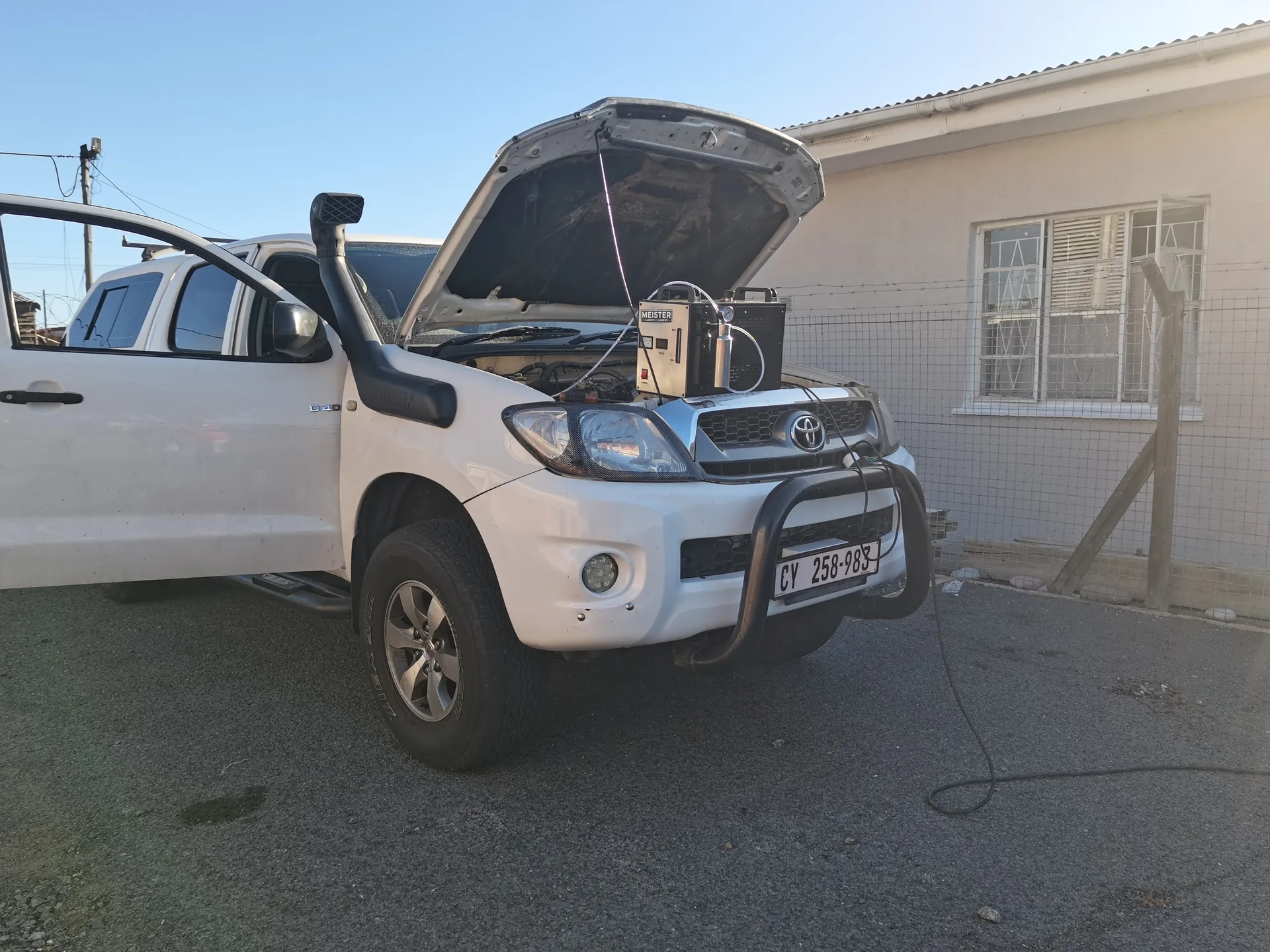Real vehicle carbon cleaned by MCC