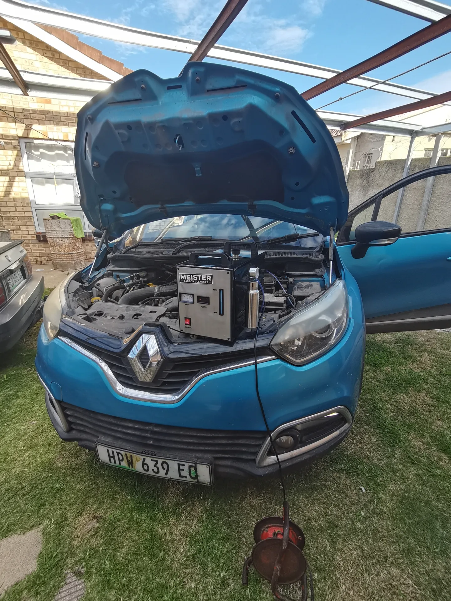 Real vehicle carbon cleaned by MCC