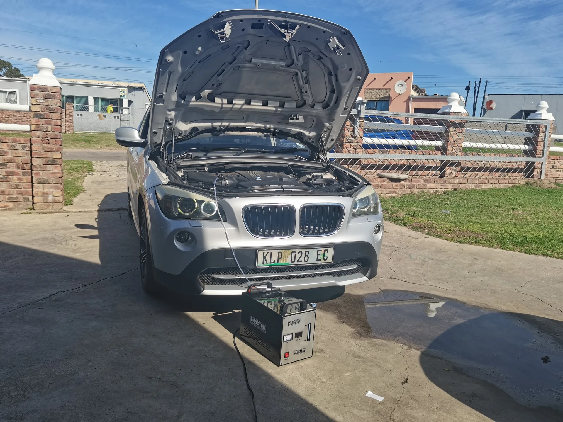 Real vehicle carbon cleaned by MCC