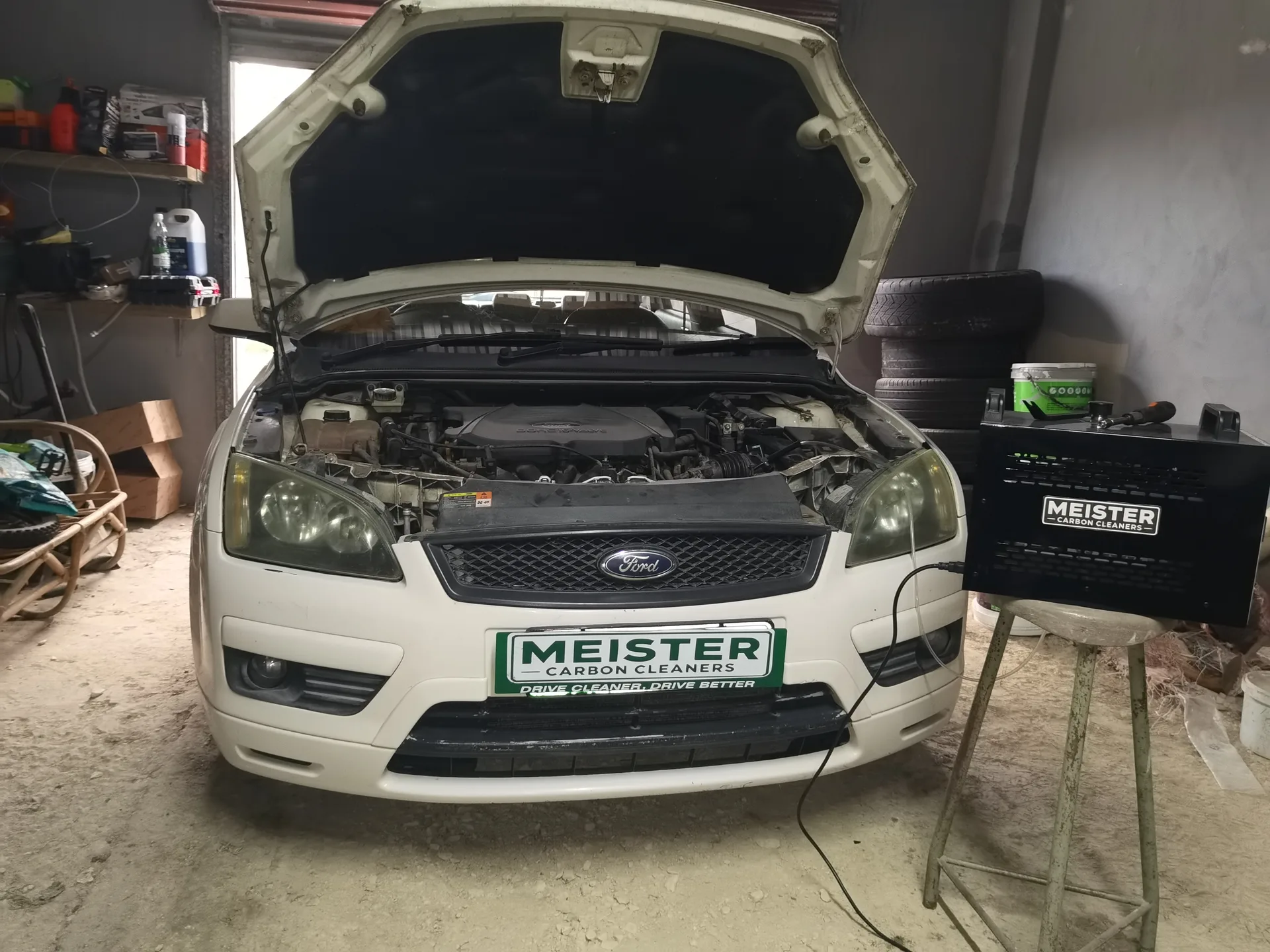 Real vehicle carbon cleaned by MCC