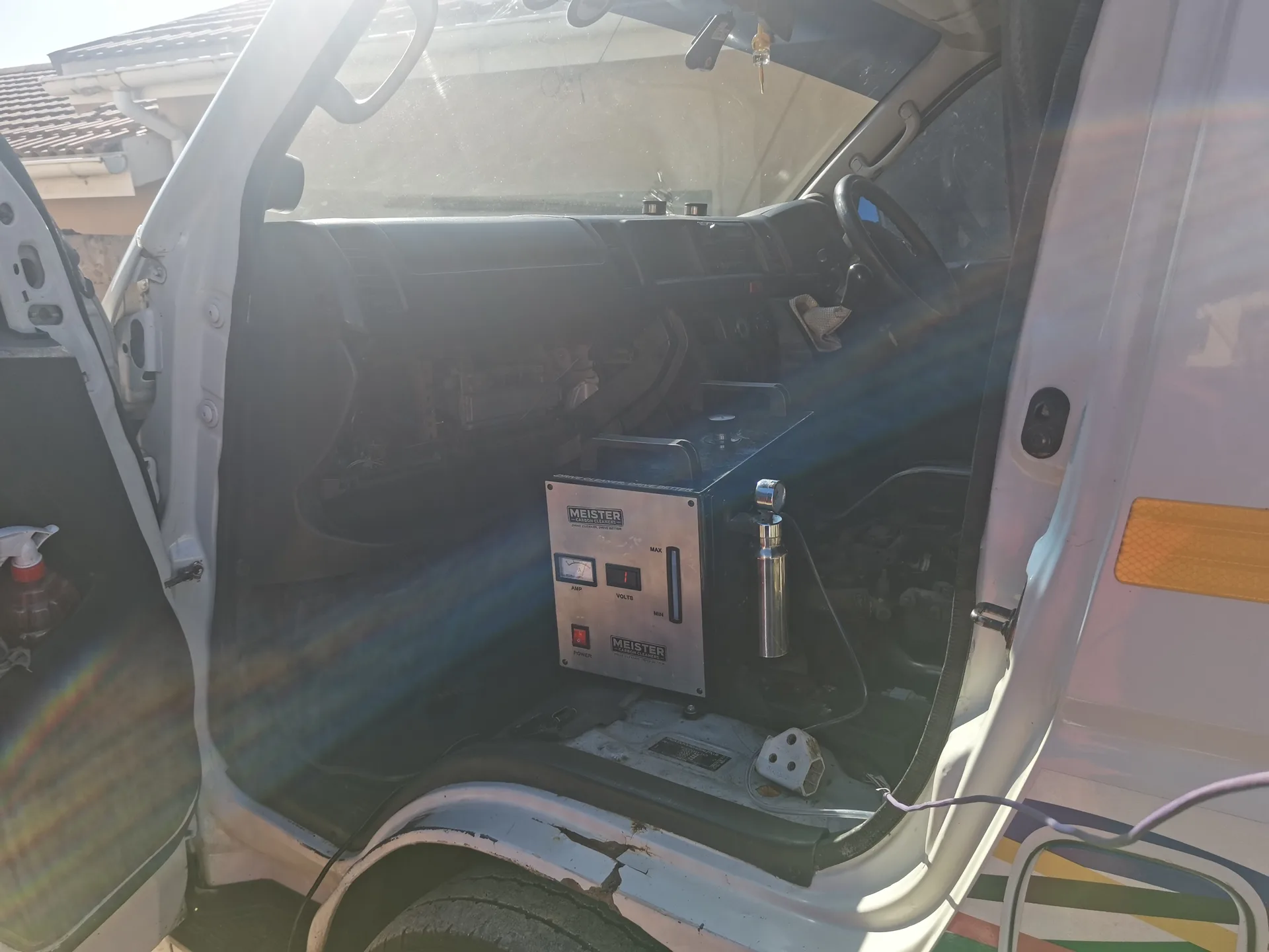Real vehicle carbon cleaned by MCC