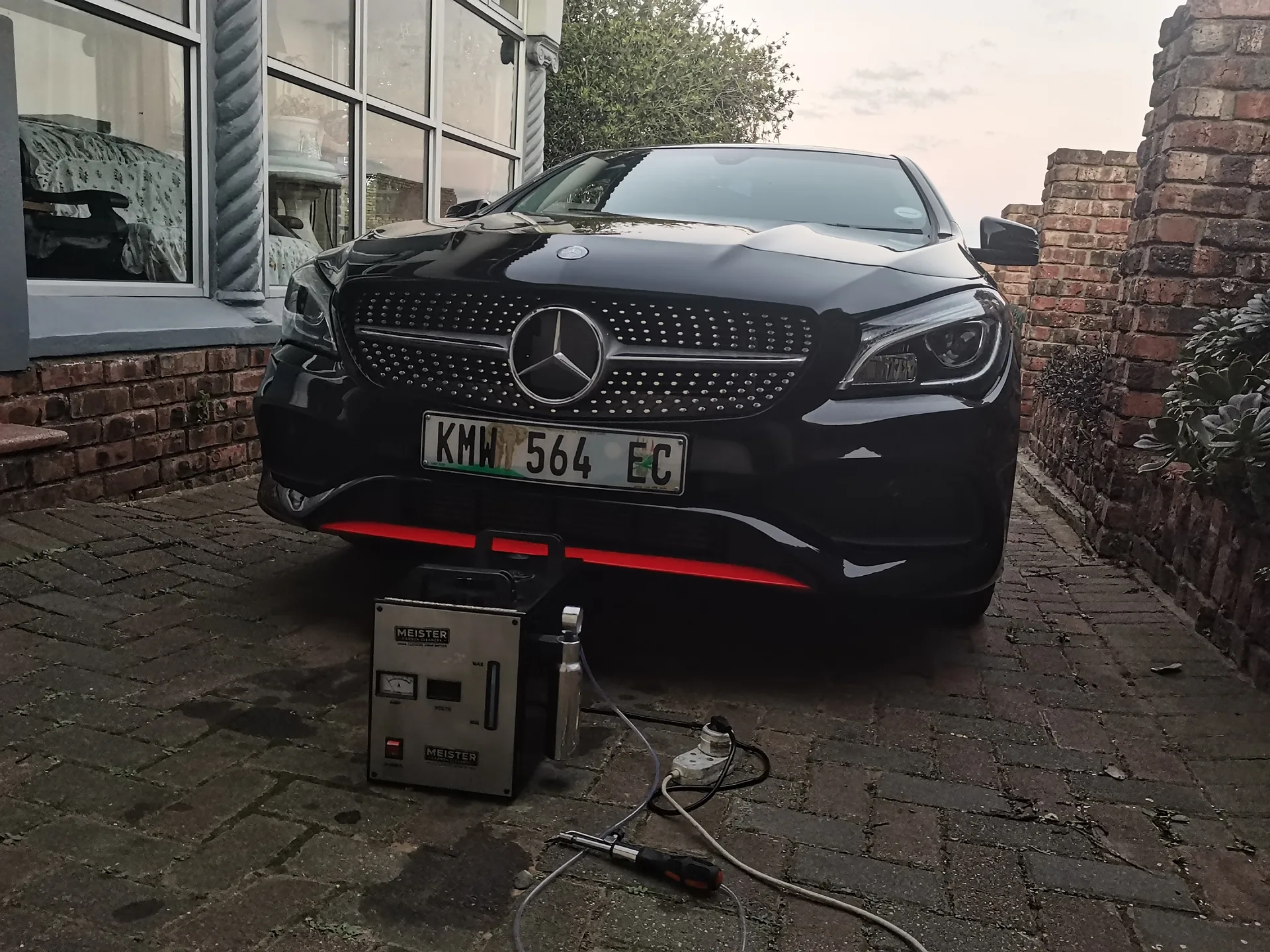 Real vehicle carbon cleaned by MCC