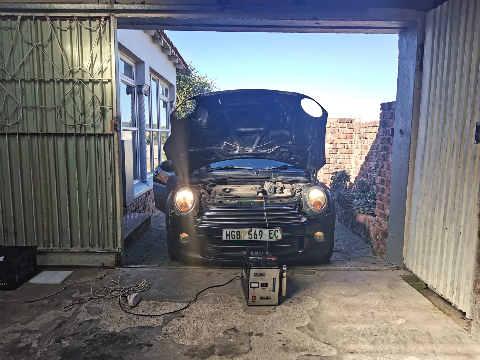 Real vehicle carbon cleaned by MCC