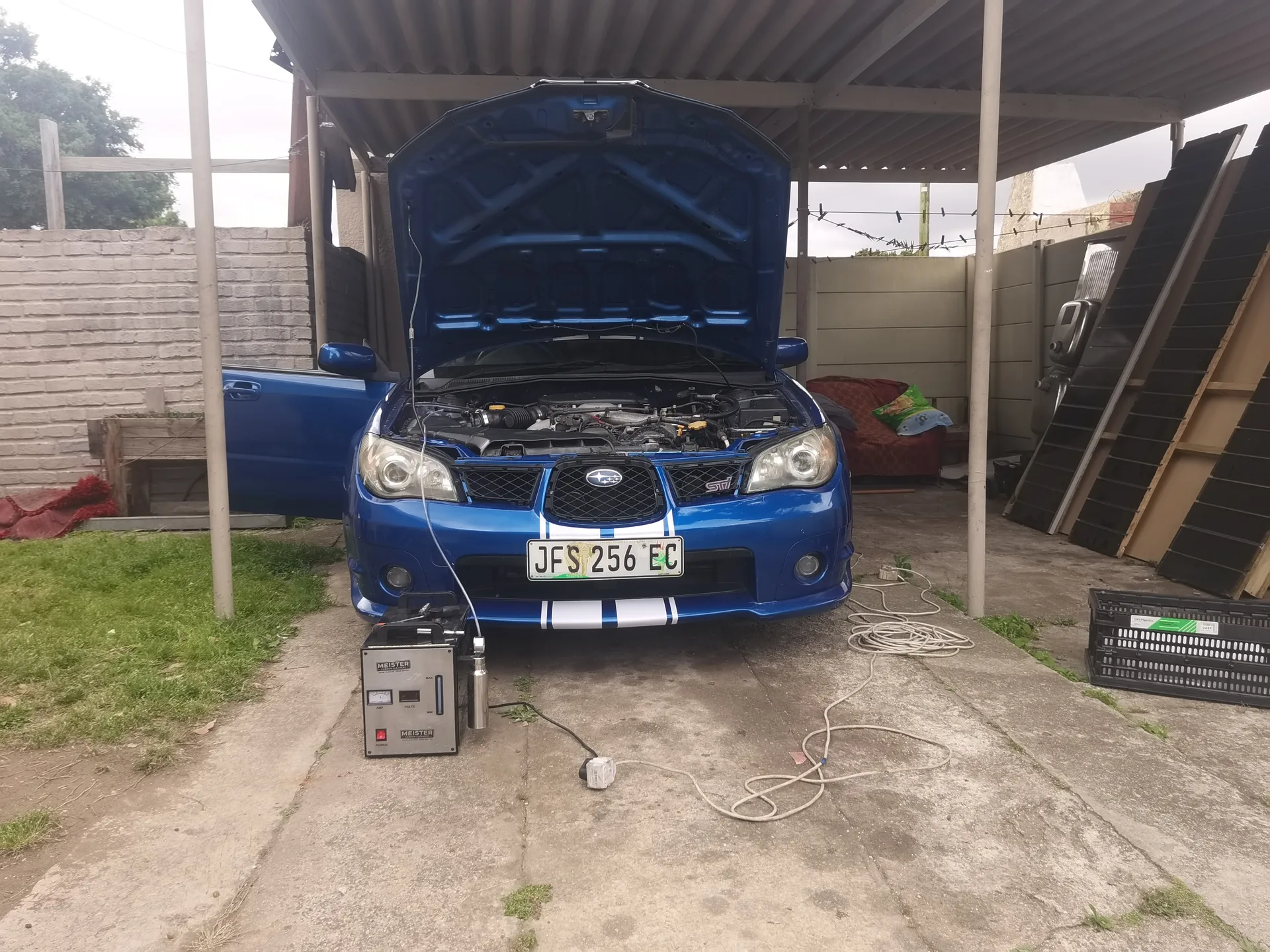 Real vehicle carbon cleaned by MCC