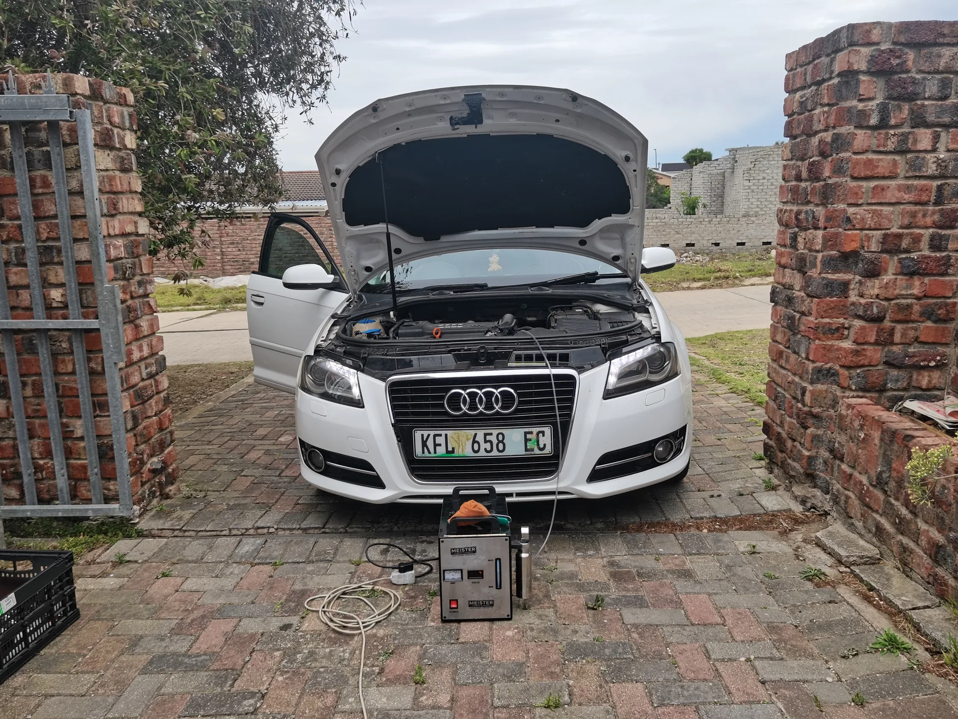Real vehicle carbon cleaned by MCC