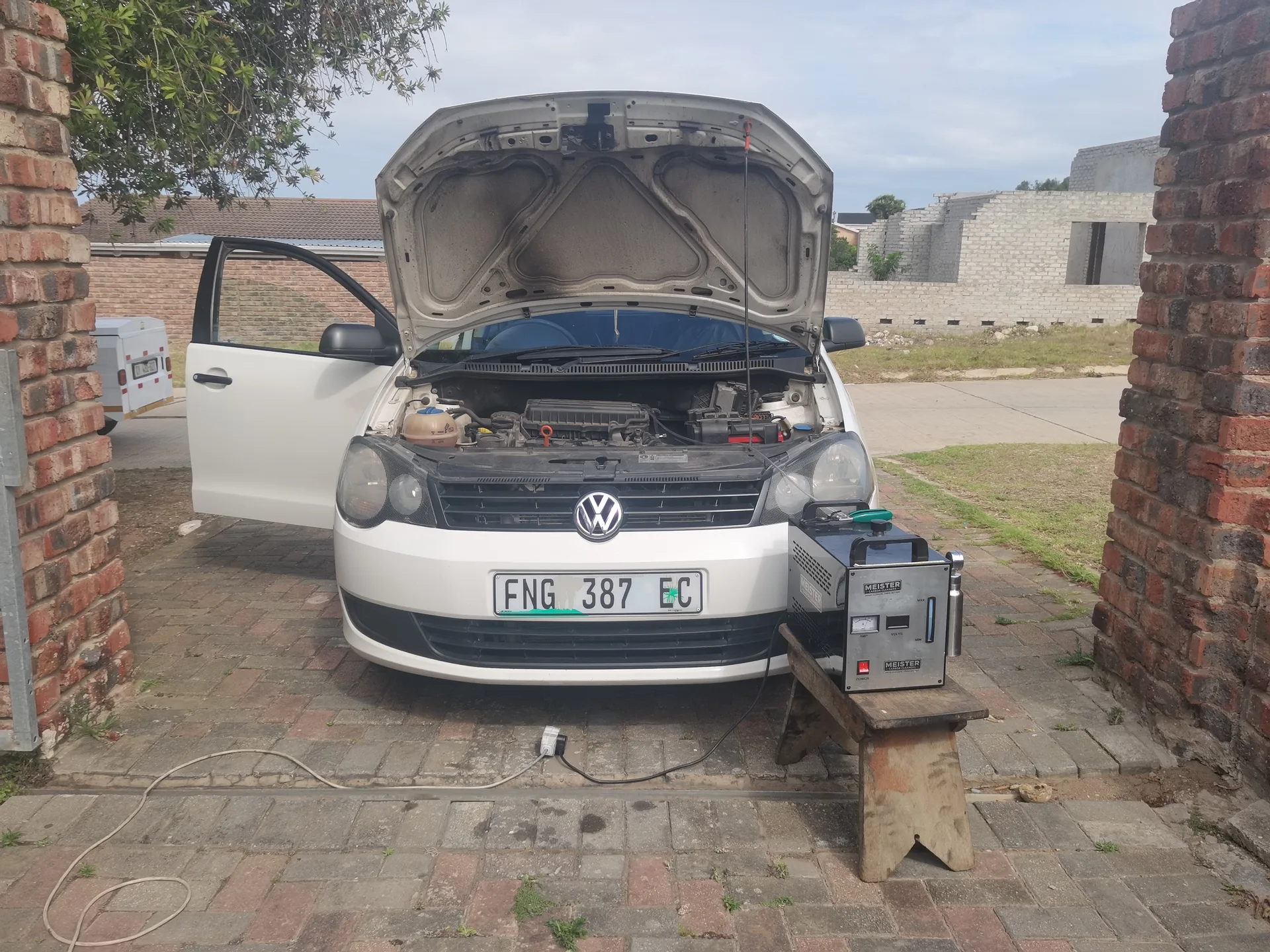 Real vehicle carbon cleaned by MCC