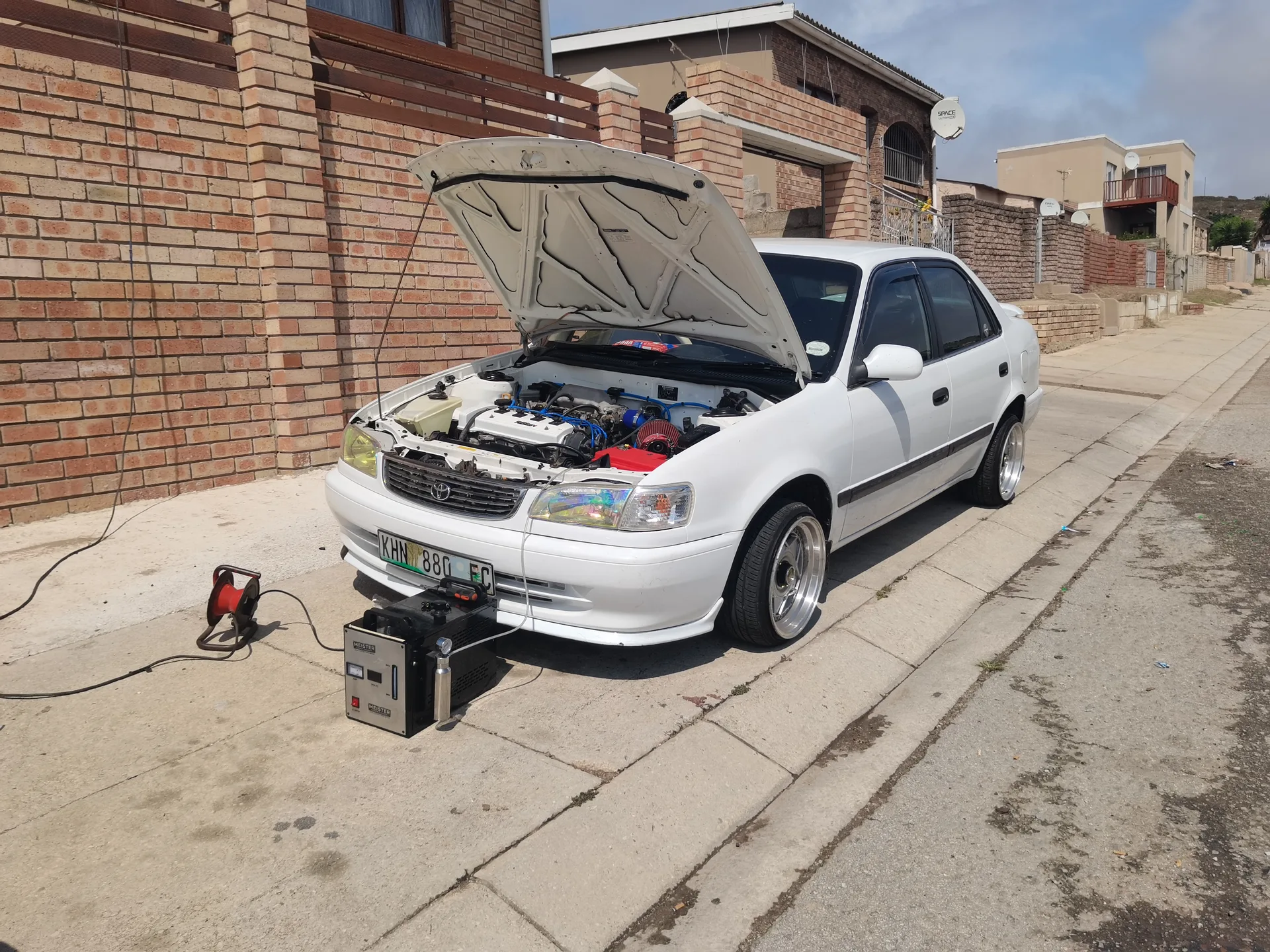 Real vehicle carbon cleaned by MCC