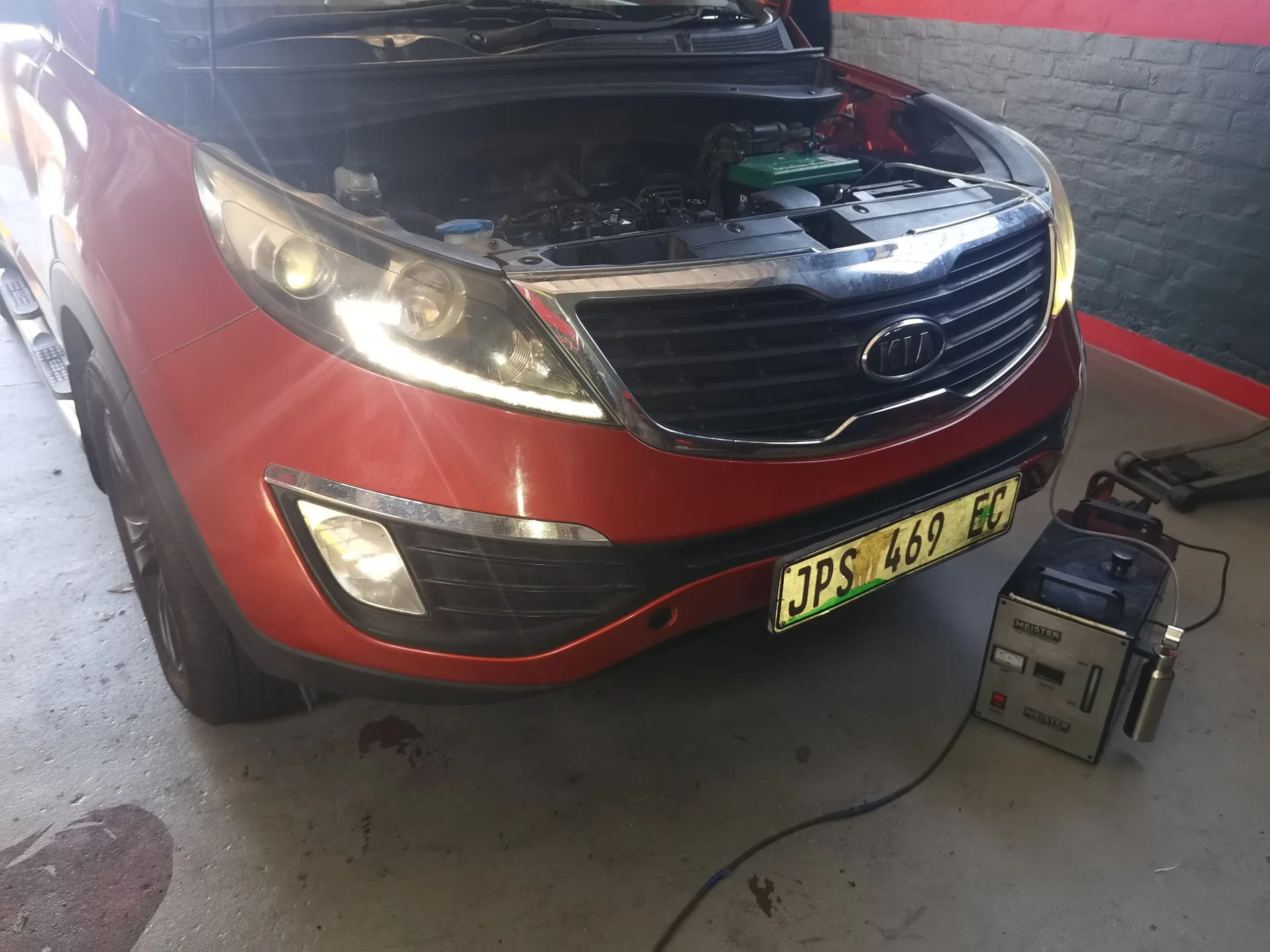 Real vehicle carbon cleaned by MCC