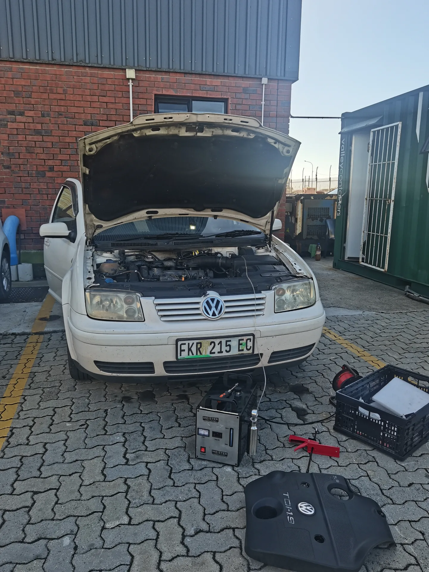 Real vehicle carbon cleaned by MCC