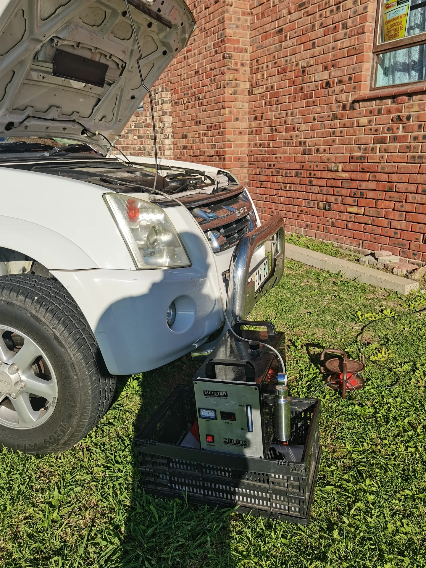 Real vehicle carbon cleaned by MCC
