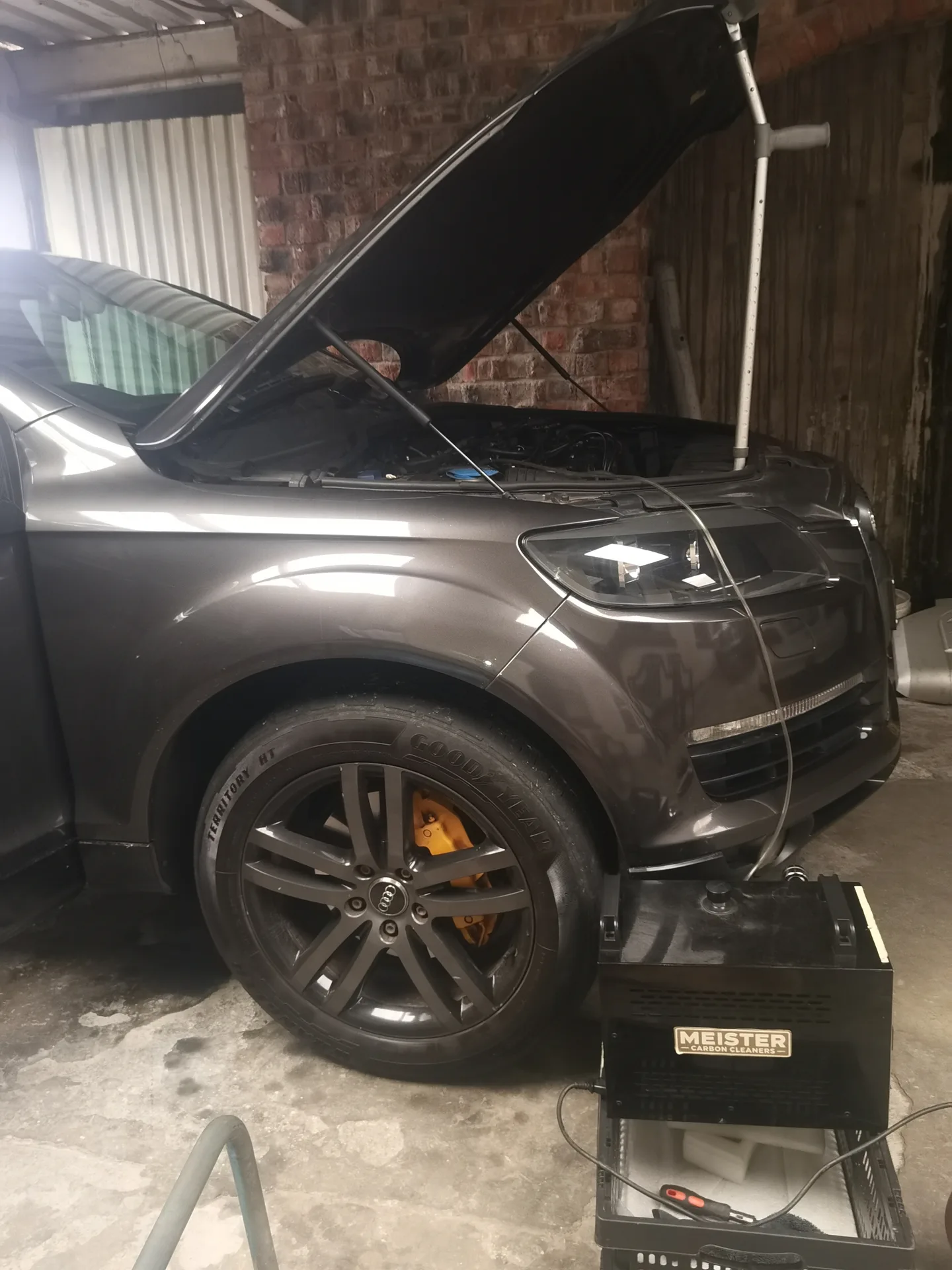 Real vehicle carbon cleaned by MCC