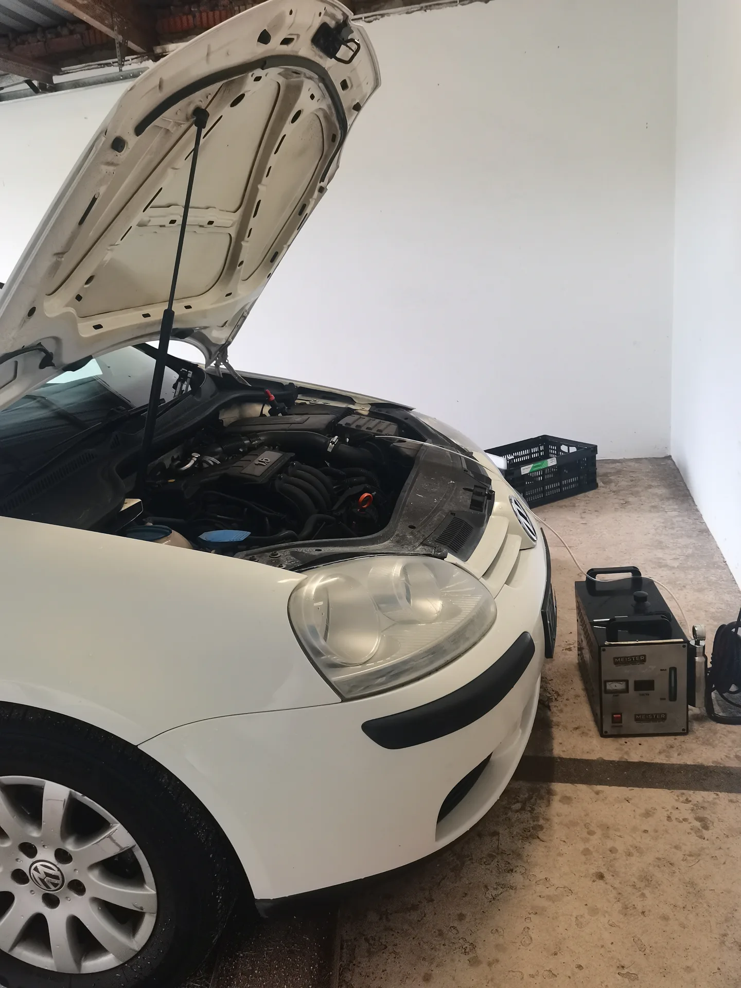 Real vehicle carbon cleaned by MCC