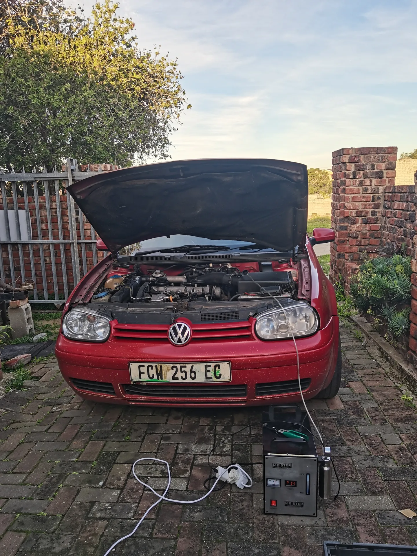 Real vehicle carbon cleaned by MCC