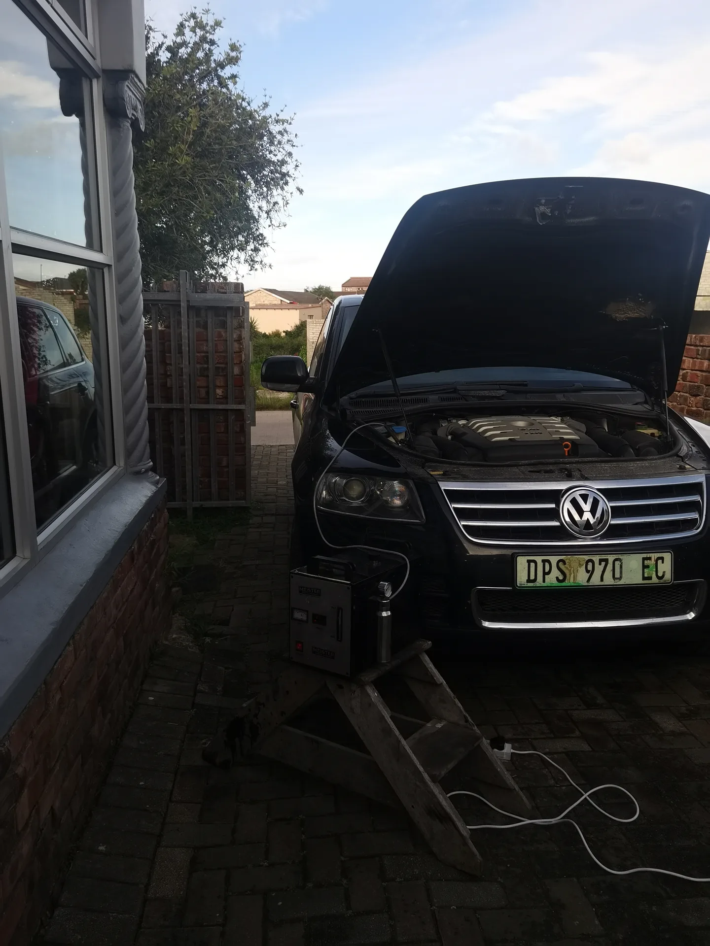 Real vehicle carbon cleaned by MCC