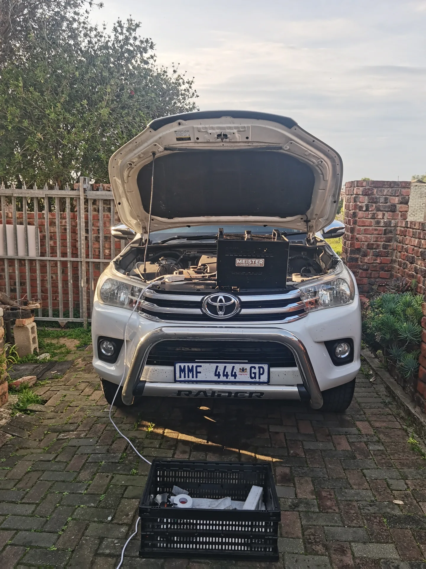 Real vehicle carbon cleaned by MCC