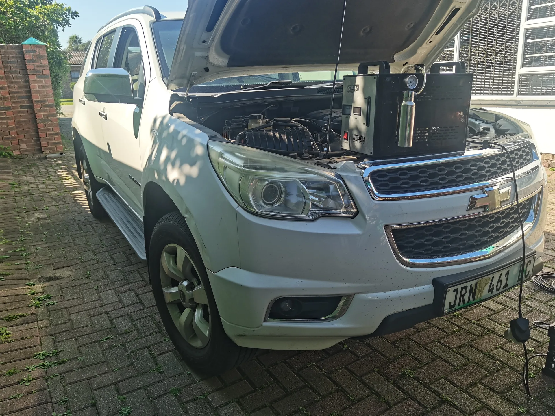 Real vehicle carbon cleaned by MCC