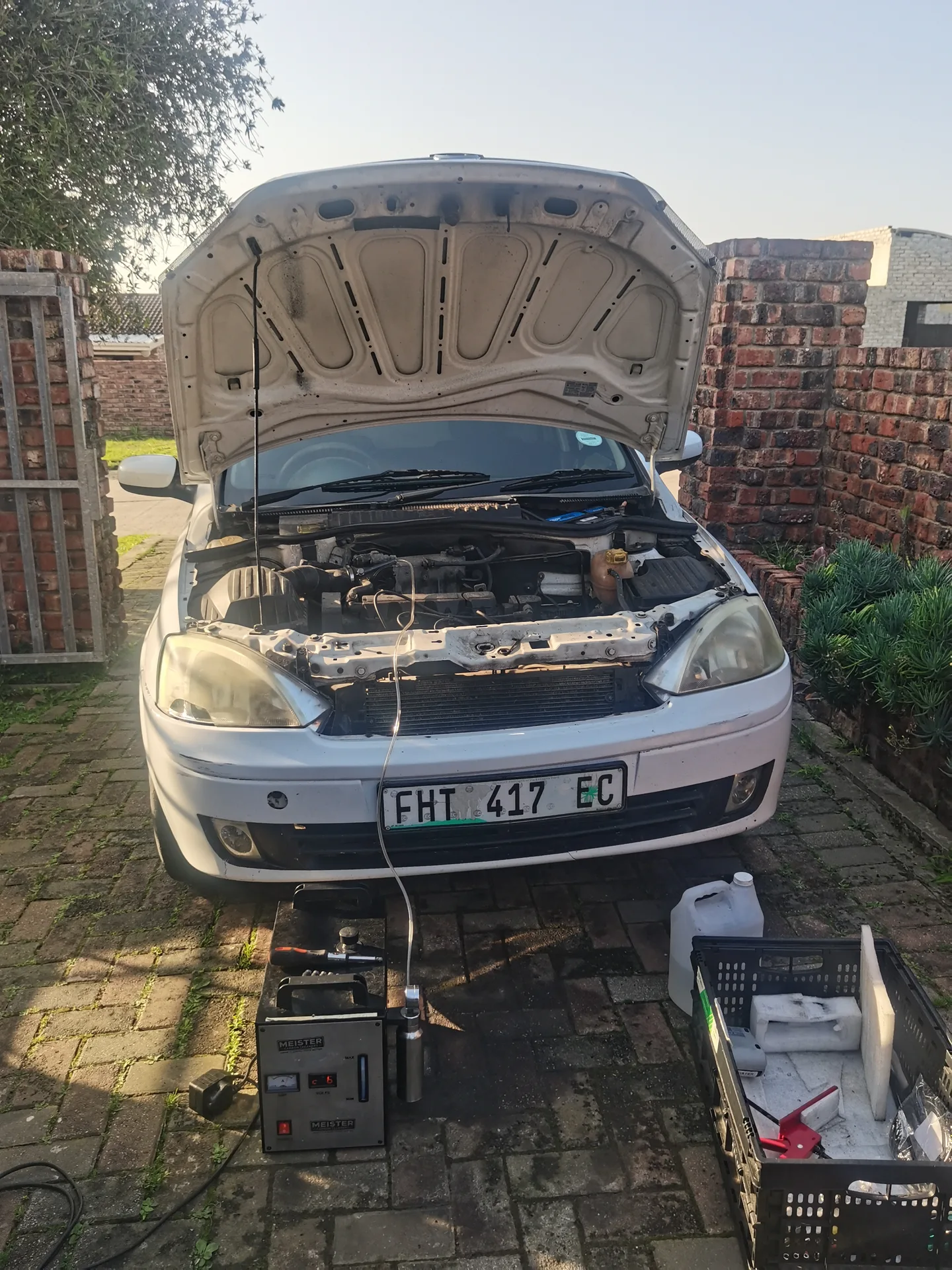 Real vehicle carbon cleaned by MCC