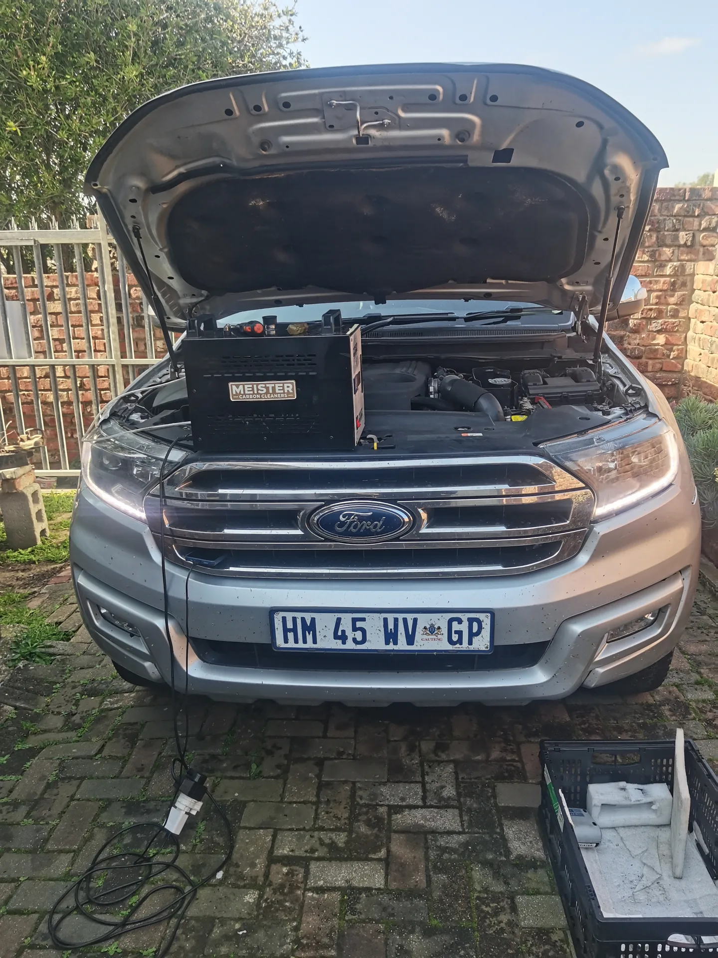 Real vehicle carbon cleaned by MCC