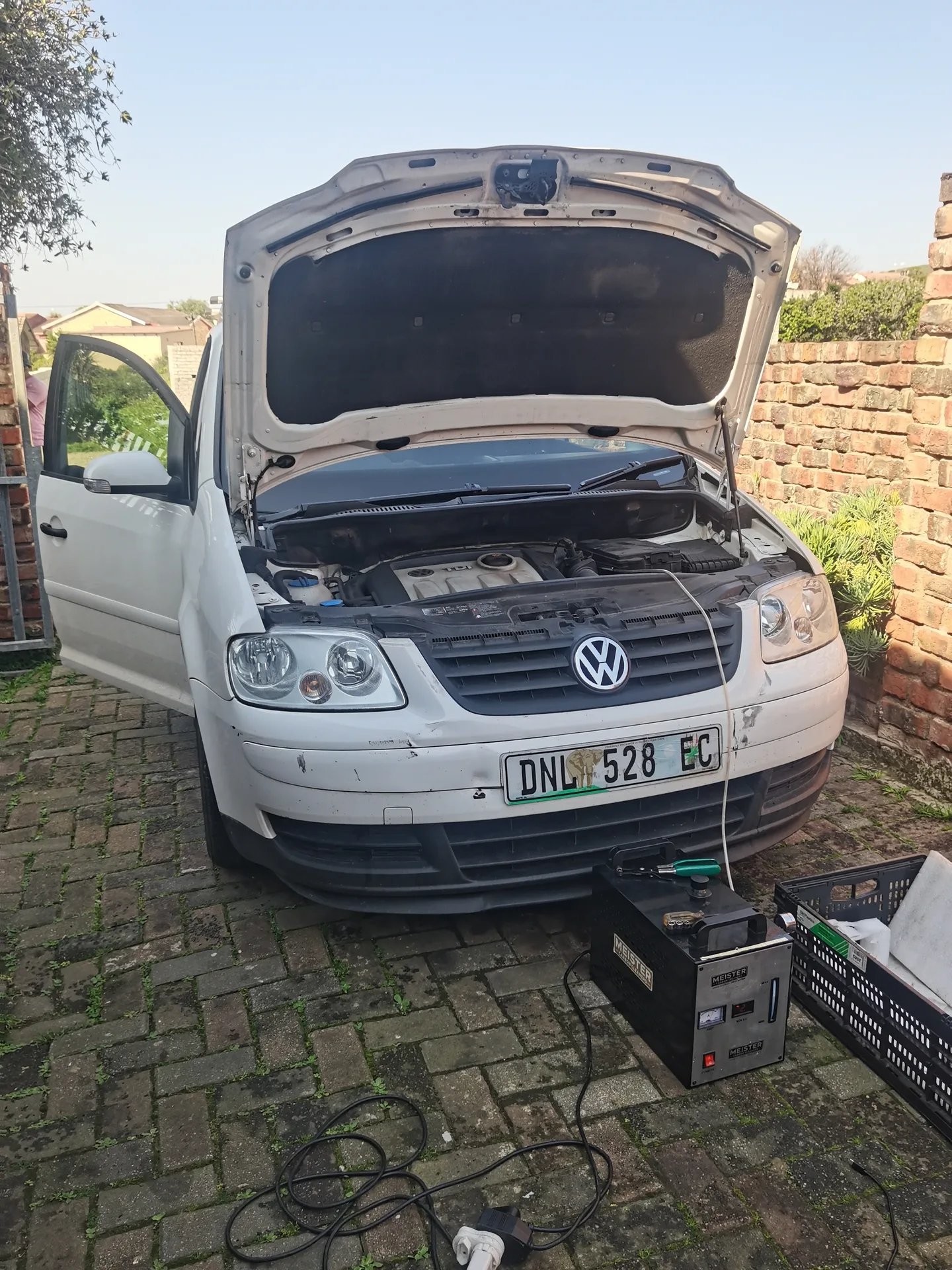 Real vehicle carbon cleaned by MCC
