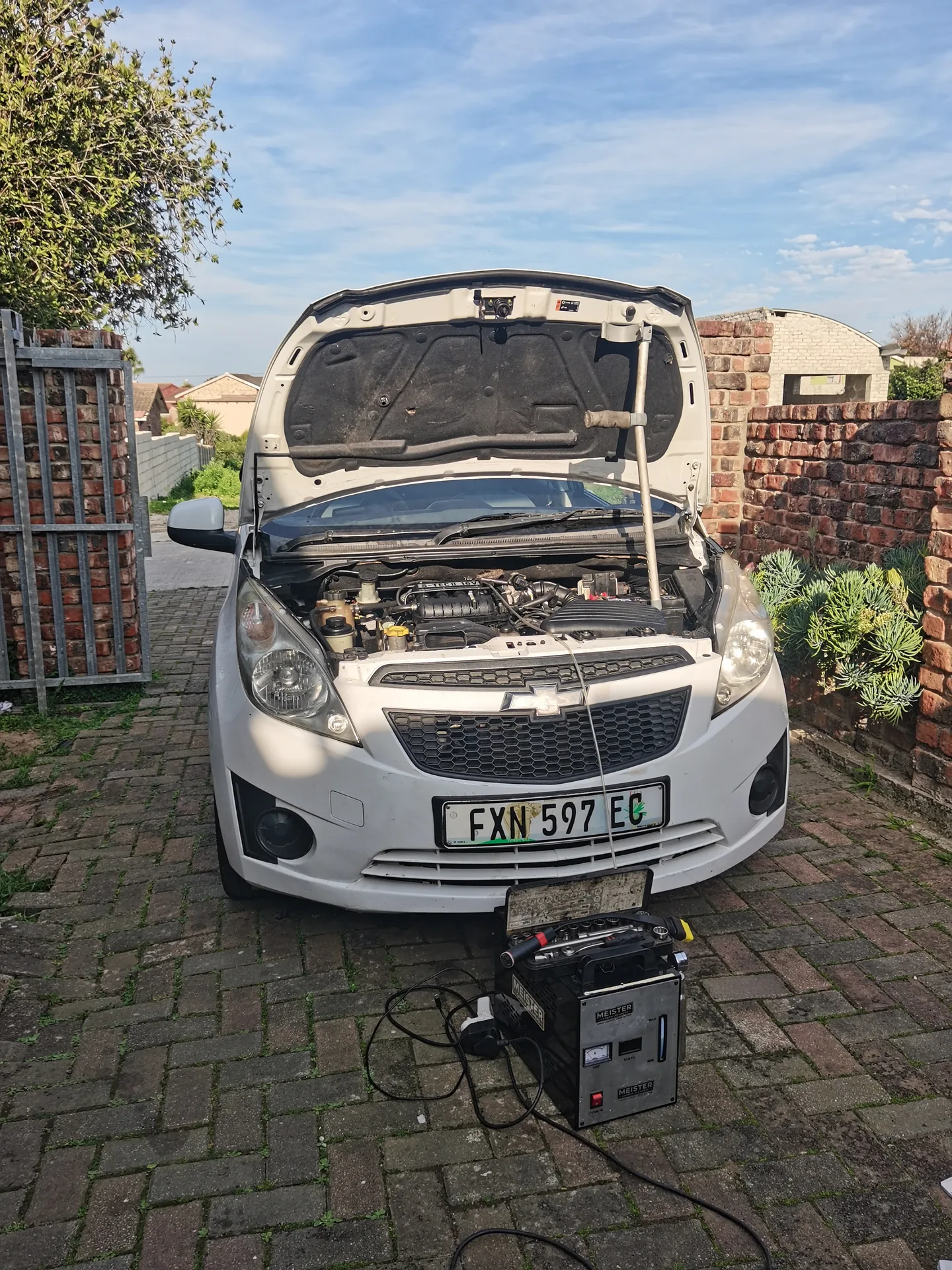 Real vehicle carbon cleaned by MCC