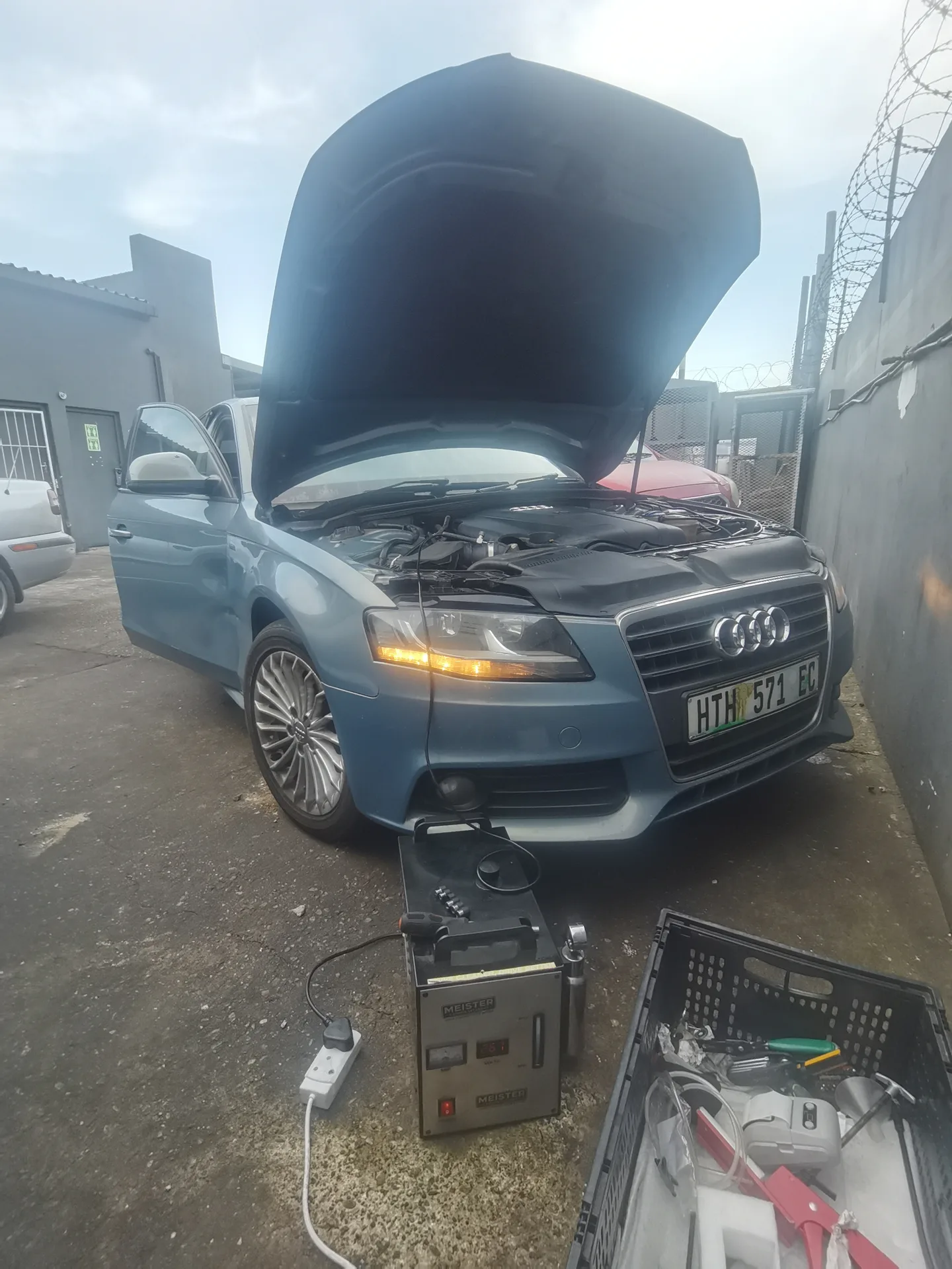 Real vehicle carbon cleaned by MCC