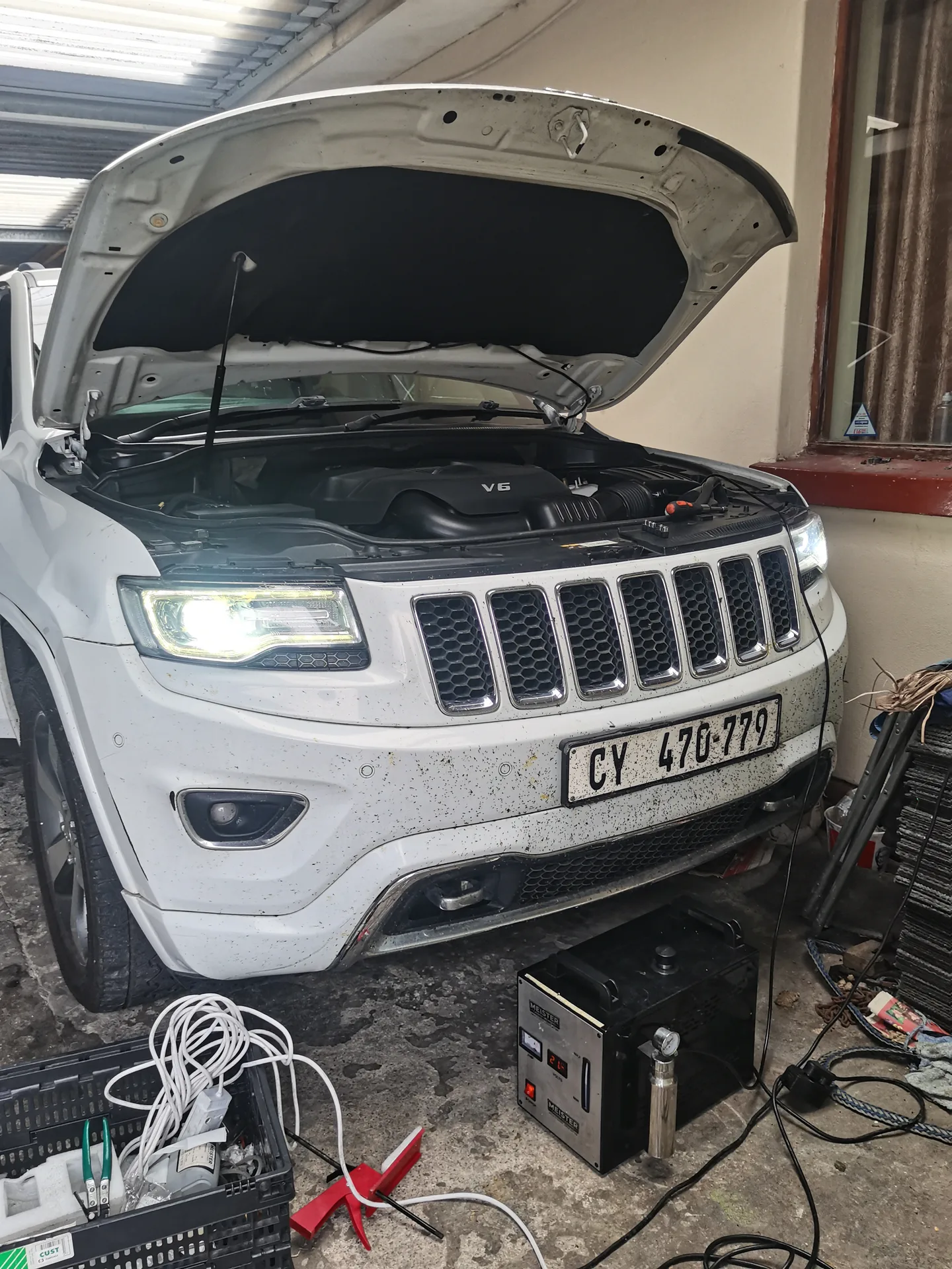 Real vehicle carbon cleaned by MCC